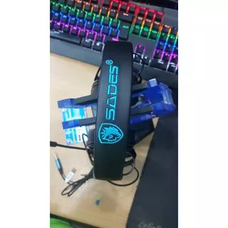 Headset Gaming Sades SA 722 / Sades Dpower / Sades 722 BLUE Only