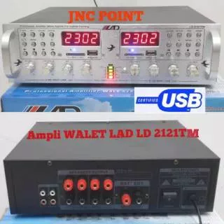 Ampli Amplifier WALET LAD LD 2121TM / AMPLI WALET 2121 TM USB Player Amplifier