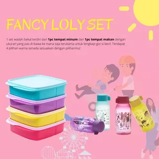 Fancy Lolly Set / Paket Tempat Makan-Minum Tupperware Original Termurah!
