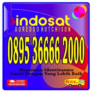 Nomor Cantik Kartu Perdana Tri Indosat Ooredoo Hutchison Kwartet 6666 Triple 000