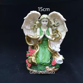 Mars_venus - Patung Pajangan Angel Gabriel Miniatur Malaikat Mawar Doa