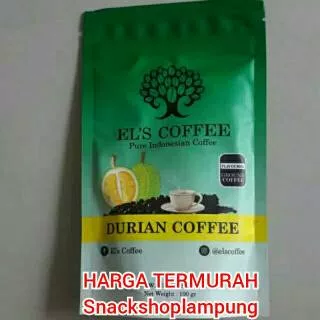 TERMURAH El`s Coffee Kopi Halus Durian Duren Asli Lampung 100gr