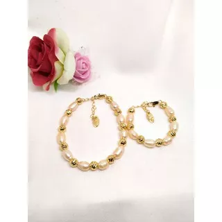 Gelang Mutiara // Gelang Mutiara Air Tawar Anak dan Dewasa//Gelang Mutiara Set