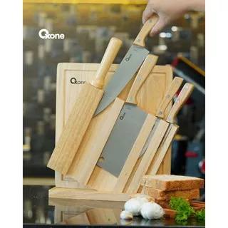 Oxone ox-95 7pcs Wooden knife & Chop Board set pisau dan talenan oxone ox95