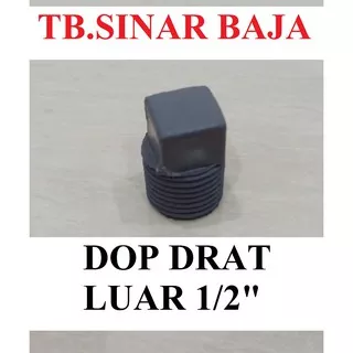 Dop Drat Luar 1/2 AW PVC / Plug / Tutup / Sumbat