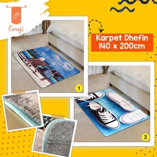 Karpet Selimut Dhefin Karpet Lantai Halus Lembut 140x200 cm Karpet Jevin 140x160 cm