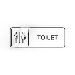 stiker toilet - penanda pintu toilet - stiker dinding - toilet sticker