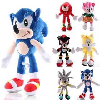 40cm Sonic The Hedgehog Shadow Amy Rose Knuckle Tail Plush Toy Soft Stuffed Doll Soft Pendant