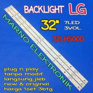 LAMPU BL BACKLIGHT LED TV LG 32INCH 32LH500D BL LG 32IN 32LH500 D NEW