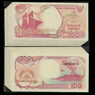 Uang kuno rp 100 pinisi
