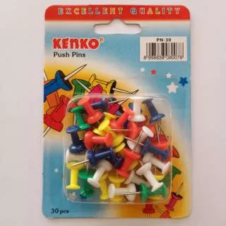 Push Pin Warna / Paku Pin Kenko / Joyko / V-Tec