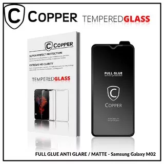 Samsung M02 - COPPER Tempered Glass Full Glue Anti - Glare Matte