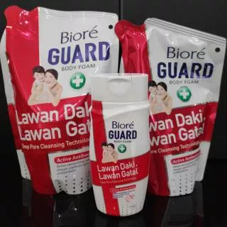 biore Sabun Biore guard body foam active antibacteria 100ml