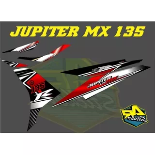 Striping Jupiter Mx 135 Striping Mx New Sticker Jupiter Mx Stripping Stiker Mx Sticker jupiter mx SIMPLE RACING KODE 013S