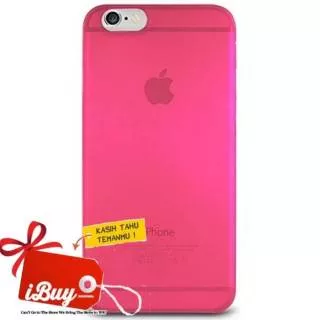 iBuy Ultra Thin Iphone 6 & 6s ROSE GOLD Case Casing (Shocking Pink) JELLY Transparent