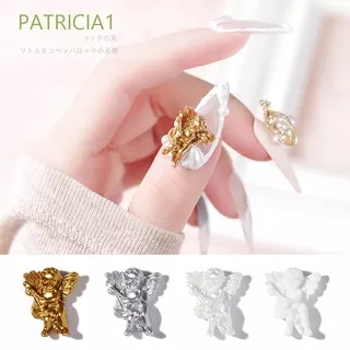 PATRICIA1 30PCS 3D Fingernail Decoration Retro Nail Ornament Angel Baby Nail Art Accessories Manicure Tool 4 Color Fashion Jewelry Flat Resin Cartoon Baroque Relief Style DIY Nail Art/Multicolor