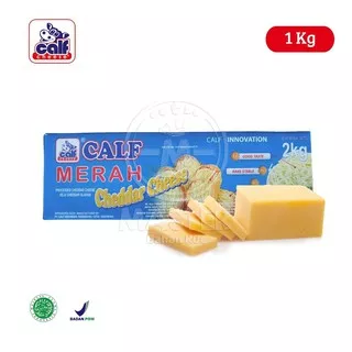 Calf Merah Cheddar Cheese / Keju Cheddar Parut [1 Kg]