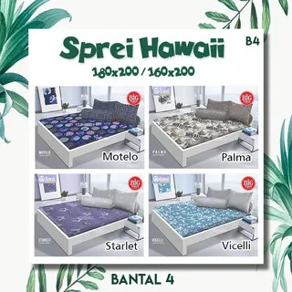 Sprei Bantal 4 180x200 HAWAI motif Celine Candy Breeze Bubble Alphabet Ammi - King 180 SP B4 Hawaii