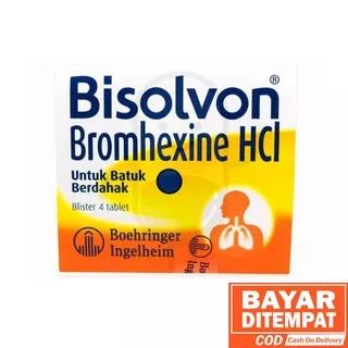 Bisolvon Tablet 4`s, Bisolvon tablet 10`s - Obat Batuk Berdahak Yang Disebabkan Flu