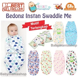 Bedong Bayi Instan Swaddle Me Bedong Perekat Kado Bayi Newborn Swaddleme Baby Selimut Penghangat Bayi Babymaniashopid