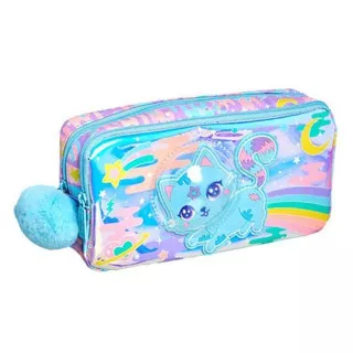 Smiggle pocket pencil case far away budz unicorn cat ball rabbit