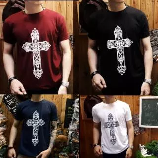 Kaos pria rohani Kristen Cross vatican/kaos salib /kaos rohani/ kaos distro