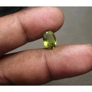 Batu Peridot Natural Peridot Batu Green Peridot Dim 10x6.5x3