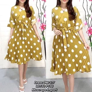 Dress bunga 098 377 / dress plisket / dress natal / dress rompi/ dress import / dress jumbo / dress slim / dress imlek / dress lebaran