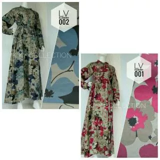 Promo : Red Berry &  Blue berry, Gamis Katun Jepang original