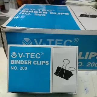 Binder Clip/ Penjepit Kertas no.200 VTEC per kotak kecil