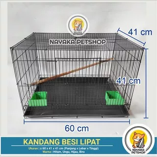 Kandang Burung Besi Kotak Besar Murah Sangkar Lovebird Kenari Pleci Parkit