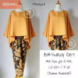 grosir SET KEBAYA BATWING BALETOLY / kebaya kartini rok batik kebaya kutubaru kebaya busui rok etnik