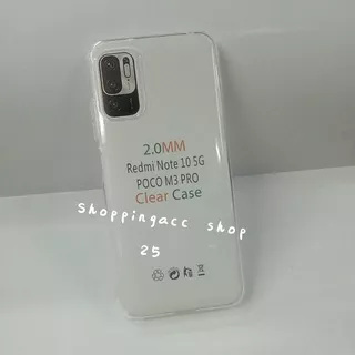 Clear Case Xiaomi Redmi Note 10 5g/Poco M3 Pro Case Bening 2.0mm Bahan jelly case