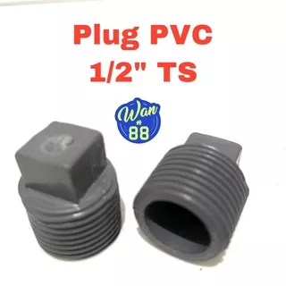 Plug PVC Jaya TS 1/2 Dop drat luar/ tutup pipa pvc drat luar