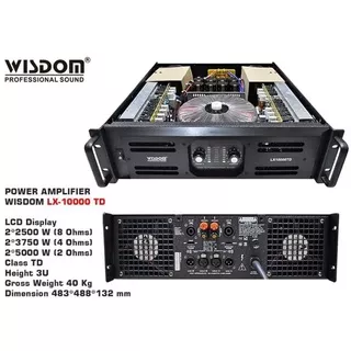 Power Amplifier Wisdom LX 10000 TD / LX10000 TD / LX10000TD - 2 channel