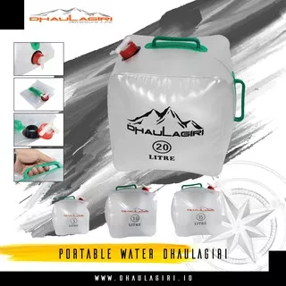 Portable Water Pot Canister Waterpack Wadah Air Lipat Outdoor Kemping Dhaulagiri 5 L 10 L 15 L 20 L