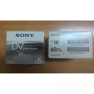 Kaset Sony Mini dv Premium 60 menit isi 5 pcs