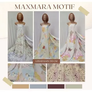 Kain MAXMARA LUX Ori ????? PREMIUM Lebar 150cm Bahan Hijab Gamis - MURAH GROSIR / ECERAN Motif 1