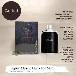 Jaguar clasic Black for Men Edt 100ml