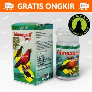 TRIMEZYN - B (PLUS)  OBAT BURUNG SAKIT SESAK NAFAS MUKA BENGKAK HIDUNG BERLENDIR MENCRET