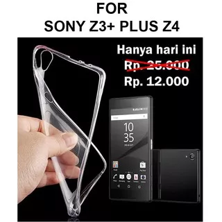 Ultra clear soft case Sony Z3 Plus Z4 casing hp cover silikon tpu slim