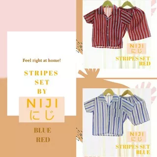 Stripes SET/Setelan Anak/Baju Rumah Anak/Baju Anak Murah/Baju Anak Premium/Baju Setelan Anak