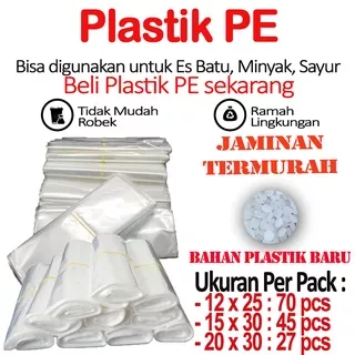 Plastik PE Plastik Es plastik Kuah Plastik minyak plastik sayur 12x25 1/2kg | 15x30 1kg| 20 x 35 2kg