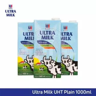 Susu cair UHT Ultra / Daimond / PLain 1L // susu ultra plain 1000 ml