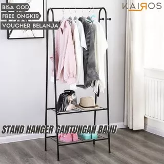 RAK GANTUNG BAJU SUSUN SERBAGUNA CURVED STAND HANGER RAK PAKAIAN TOPI TAS RAK HANGER BAJU