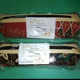 Souvenir kotak Pensil Batik / Tempat Pensil Dosgrip Batik