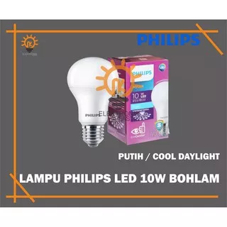 Lampu LED Philips 10 watt Bohlam 10w / Philips Putih 10 w Bulb LED 10watt / 10w 10 w 10watt