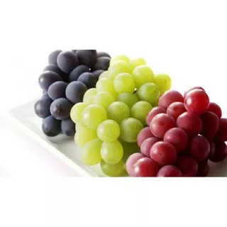 buah anggur merah, hitam, hijau manis tanpa biji 1kg