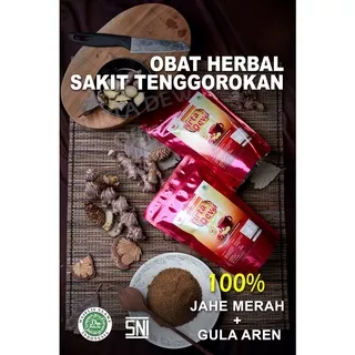 Obat herbal sakit tenggorokan Jahe Merah Tirta Dewi obat herbal sakit tenggorokan