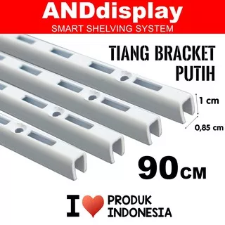 TIANG BRACKET PUTIH 90 CM BRAKET PENYANGGA RAK DISPLAY ANDDISPLAY